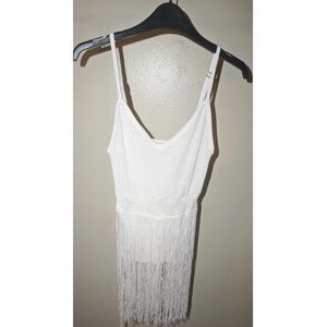 Bebe Fringe Knit Top